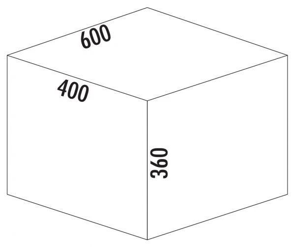 Cox® Base 360 S/600-3, Abfallsammler mit Frontauszugssystem, mit Biodeckel, hell - Bild 2 von 2