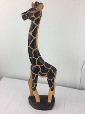 Dekofigur Giraffe 60 cm Holzgiraffe Handarbeit Afrika
