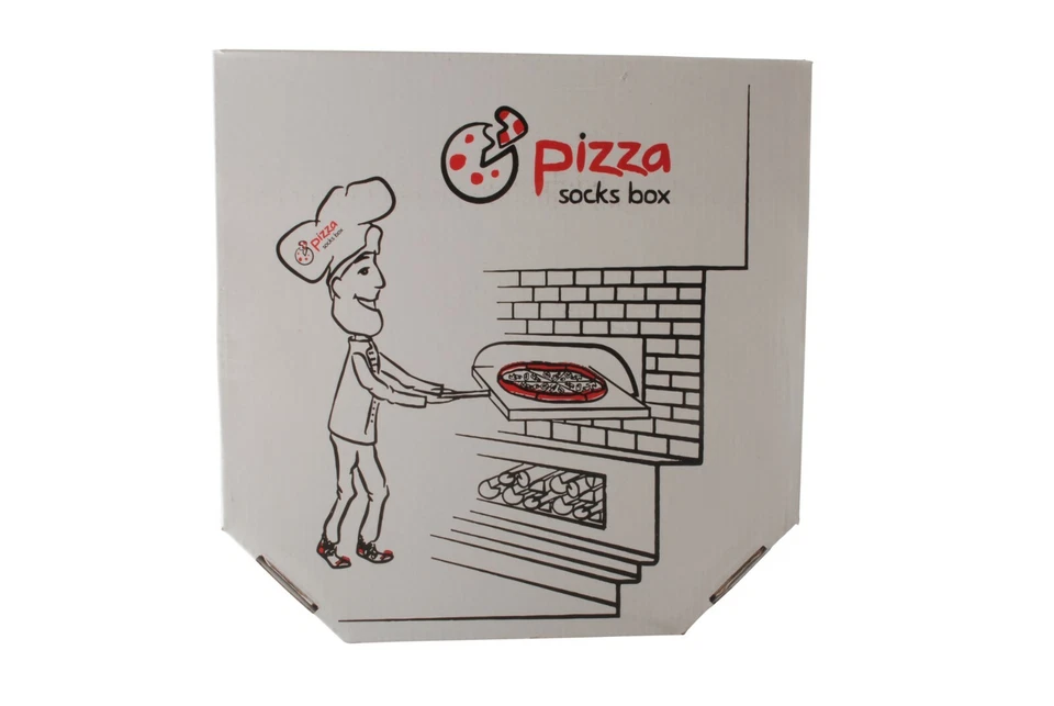 Novedad Funky Bring Me Caja de Pizza Calcetines Divertidos Damas Hombres Regalo 4 Pares Interior Foto 2 de 4