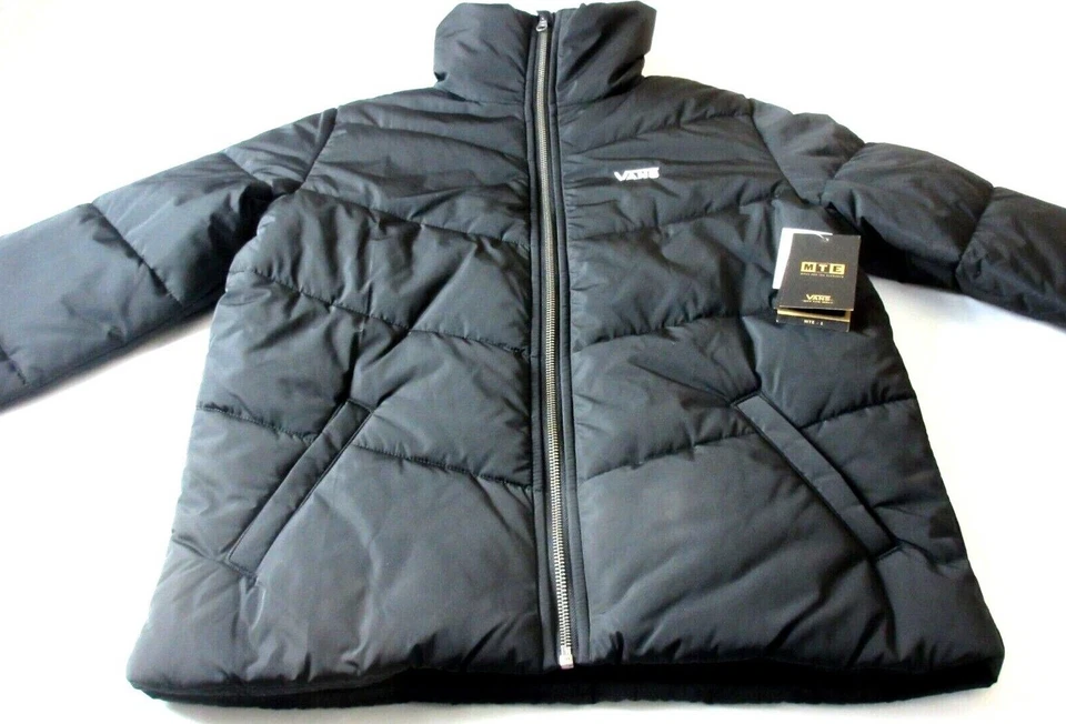 Vans Women's Foundry Puffer MTE All Weather Full Zip Insulated Jacket Black NWT - Image 4 of 4