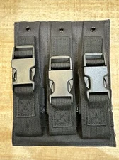 VISM Triple Hicap Pistol Magazine Pouch MOLLE Tactical Duty Gear Hunting BLK