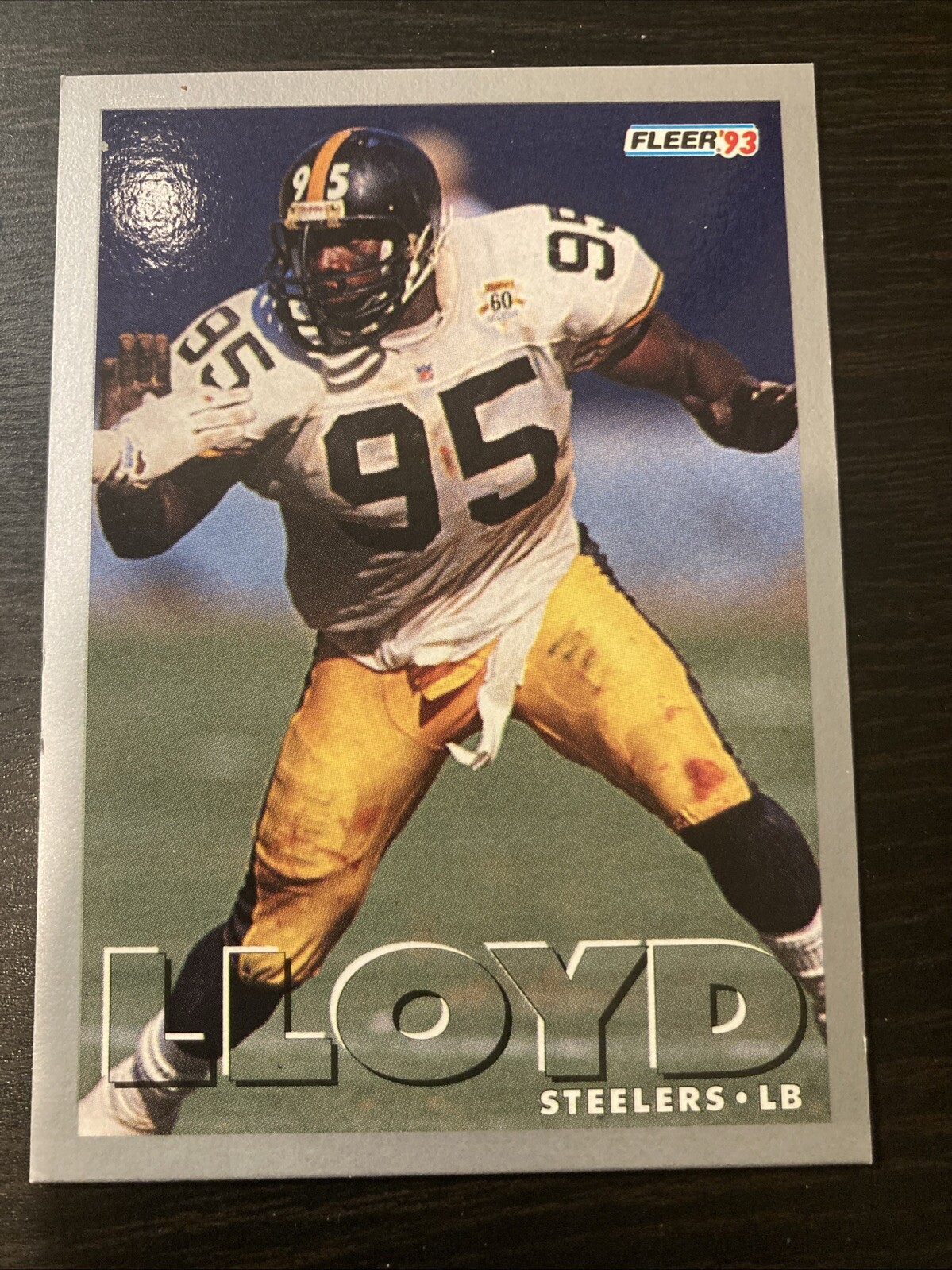 1993 Fleer Football Greg Lloyd #112 Pittsburgh  Steelers--free shipping