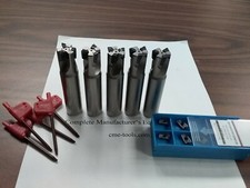 5pcs 90  indexable end mill 3/4"x3.5"  20 extra inserts Sandvik R390 506-SDVK