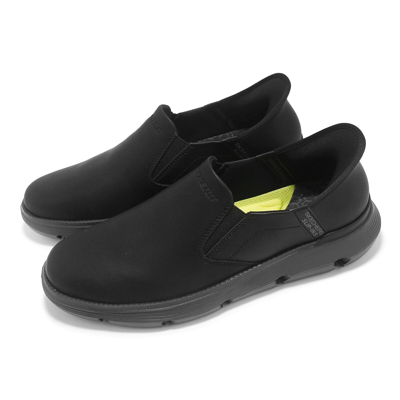 Мужская повседневная обувь Skechers Garze-Albers без шнуровки цвет черный 205061-BBK 31890₽