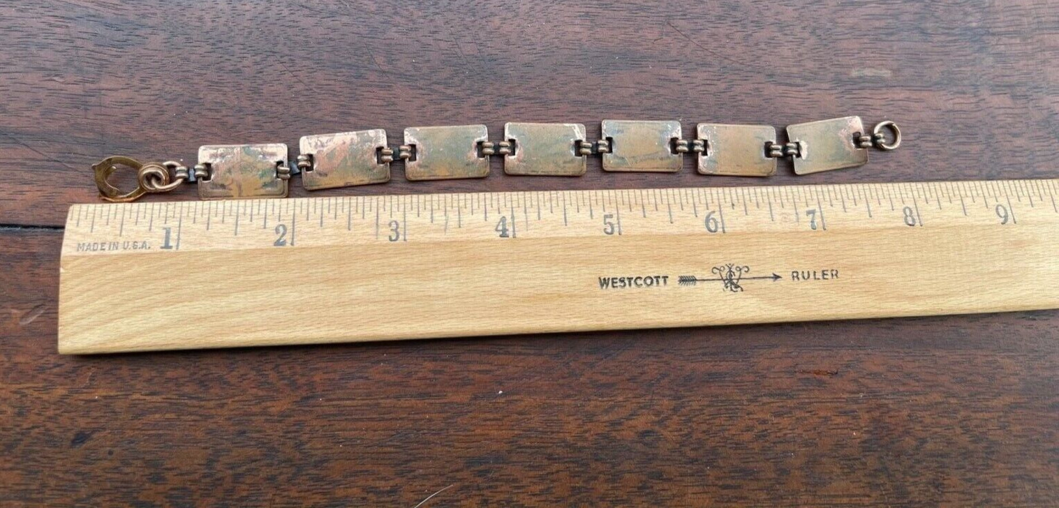 Solid Copper Bracelet Mid Century Modern Southwes… - image 2