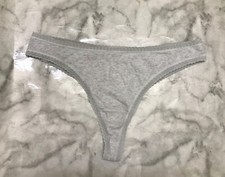 Thong String Soft Cotton Panty Gray Underwear size Large