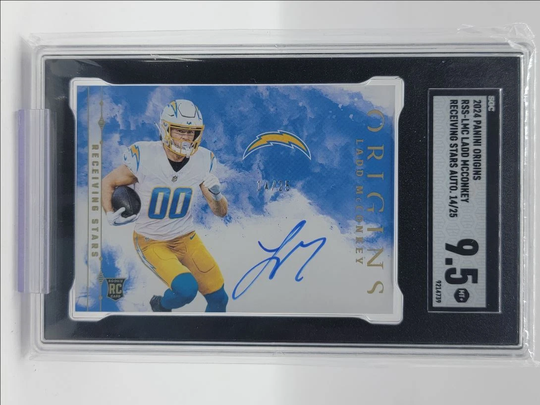 Ladd McConkey Panini Origins Receiving Stars Signatures #RSSLMC Base