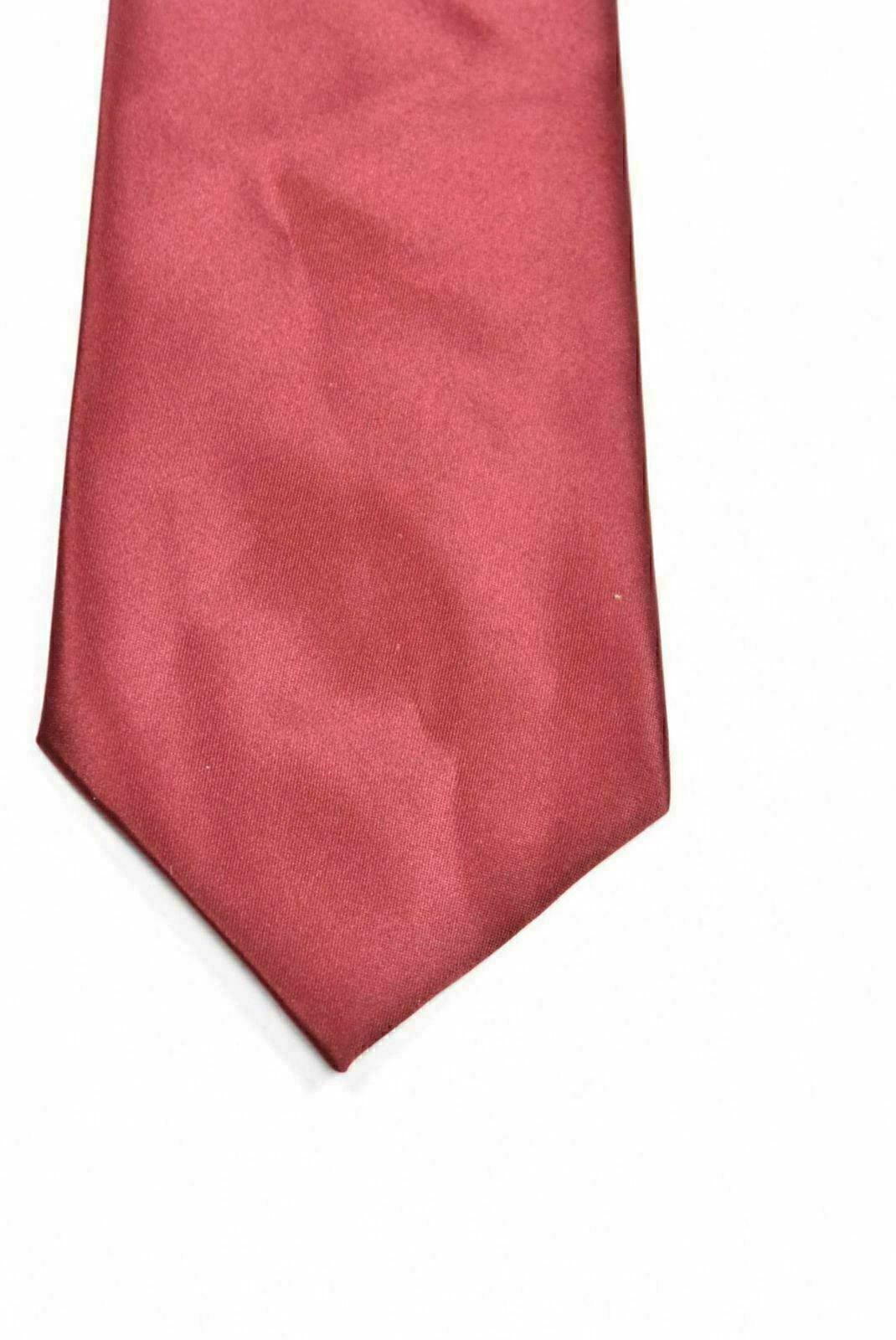 Men's Polyester  Modern Elements Brick Red Tie B-… - image 2