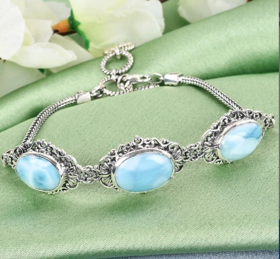 Larimar bracelet deals in sterling silver