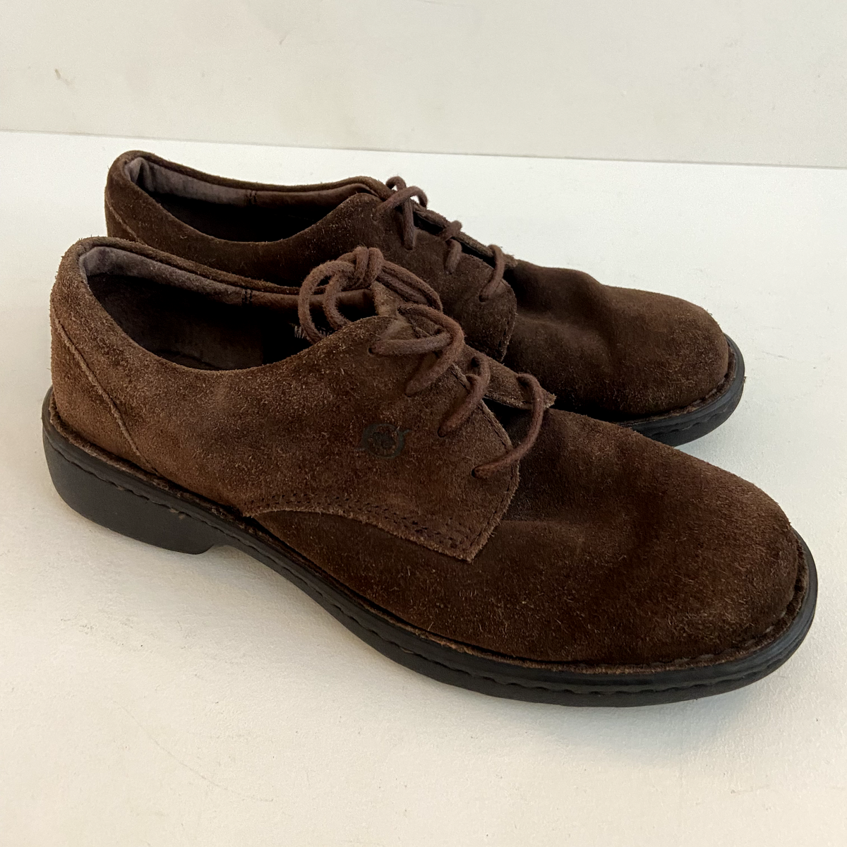 Born Leather Brown Lace Up Shoes Womens Sz Work Dress Casual