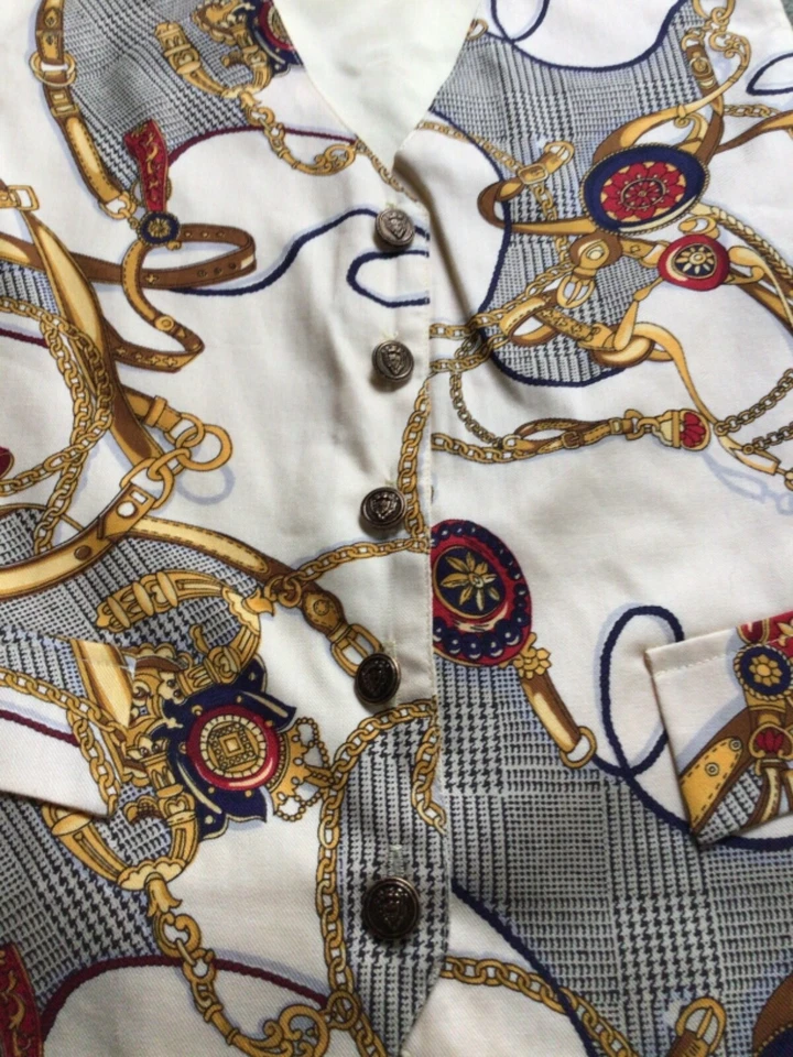 Michaelee Vintage Men’s Formalwear Ornamental Rayon Vest Large - Image 3 of 4