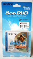 SONY 8cm DVD-R RECORDABLE DOUBLE SIDED 60min 2.8GB DMR60A-BT NEW SEALED 