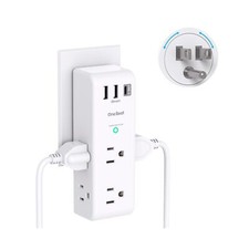 Surge Protector Outlet Extender - with Rotating Plug, 6 AC Multi Plug Outlet ...
