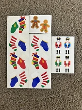 Vintage 1990’s Mrs Grossman Christmas Stickers lot of 4 - good condition - #117