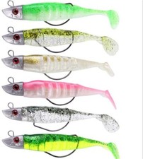 3 PCS FFT PRO SHAD WEEDLESS black minnow 11cm 25g fishing lure soft COD BASS