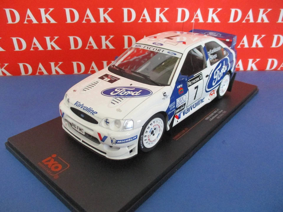 Die cast 1/18 Modellino Auto Ford Escort WRC Rally RAC 1998 J. Kankkunen - Immagine 2 di 4