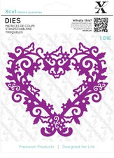 CLEARANCE! Xcut Xpress Nesting Die Sets - Filligree Heart Frame : XCU 503431