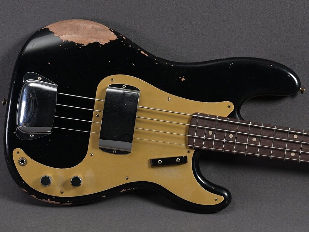 Fender Custom Shop Precision Bass 1958 Heavy Relic Black | eBay