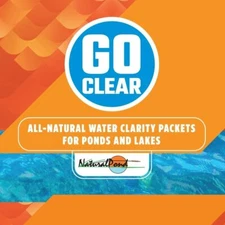 NaturalPond GoCLEAR All-Natural Water Clarity Packets for Ponds and Lakes