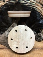 1 - EASY GRIP   Profiled Quartersawn Sycamore Turkey  Call Pot  No Tools Needed
