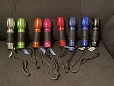 New Lux-Pro LP800 Flashlight. Pocket Sized With 3 Modes. 8 Color Variations.