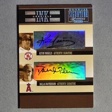 2005 Donruss Signature Inkcredible Dual Auto Kevin Youkilis & Dallas McPherson