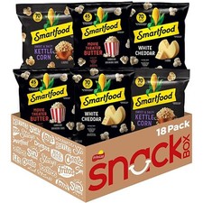 Smartfood Popcorn Variety Pack 0.5 Ounce Pack of 18