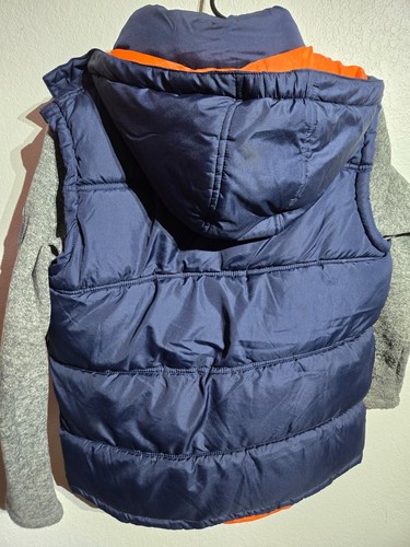 Weatherproof Puffer Jacket Kids Size Large Long Sleeve Hoodie Soft Shell Blue - Picture 9 of 12