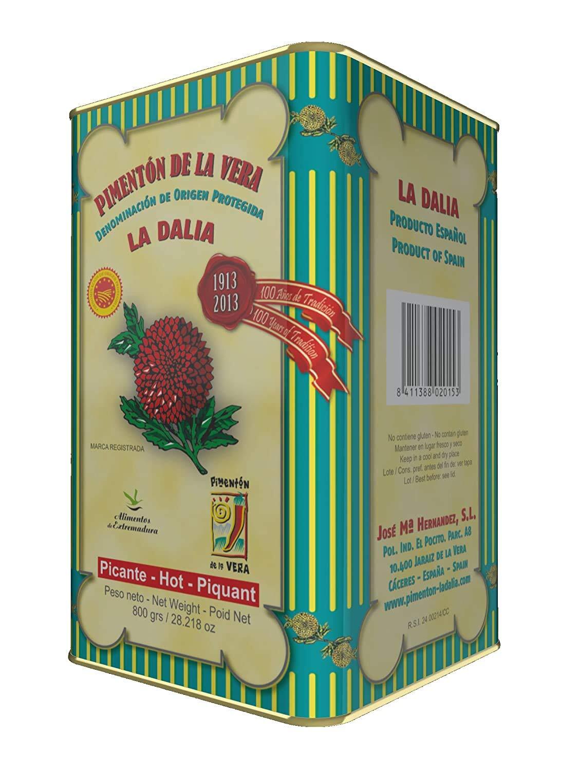 Pimentón ahumado caliente Pimentón de la Vera Picante DOP tamaño de servicio de comida