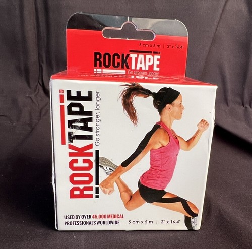 RockTape Standard schwarz Tape Rolle Kinesiologie Sport Erholung 2" x 16,4'