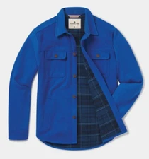 The Normal Brand-Men's Brightside Flannel Jacket. Color: Cobalt Size Large *New*