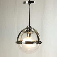 Quorum International 13" Meridian Pendant Light 88-13-62 Polished Nickel