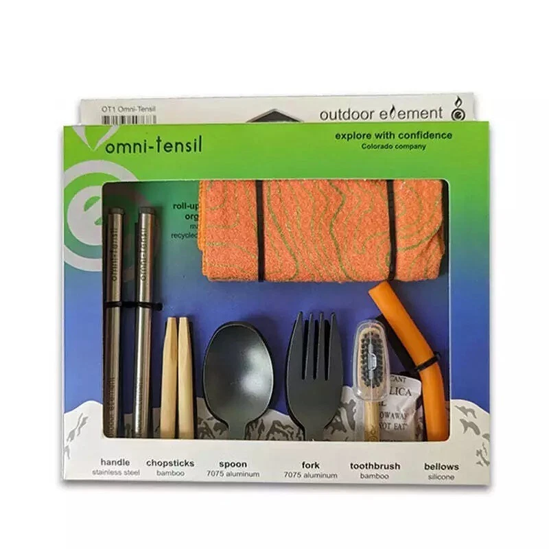 Outdoor Element Omni-Tensil Camping Utensils Cutlery Spoon, Fork. & Chopsticks - Image 2 of 4