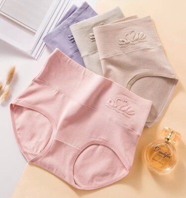 Damen High Waist Baumwolle Unterwäsche | Auslaufsicher Periodenhöschen | Bauchkontrolle