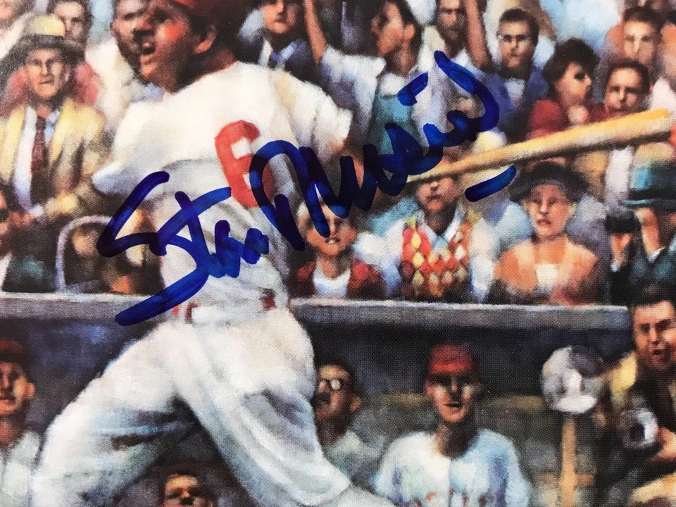 Stan Musial Signed Color Print JSA Cert w/COA HOF 1969 St. Louis Cardinals MLB! - Image 3 of 4