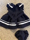 Bonnie Baby Two Piece Dress Set 3-6 Months Navy White Bow — photo 2