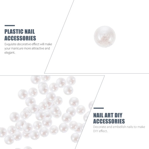 10000 Pezzi Perle Gioielli Nail Art Perle Flatback Plastica Accessori Decorazione Kit - Foto 8 di 12
