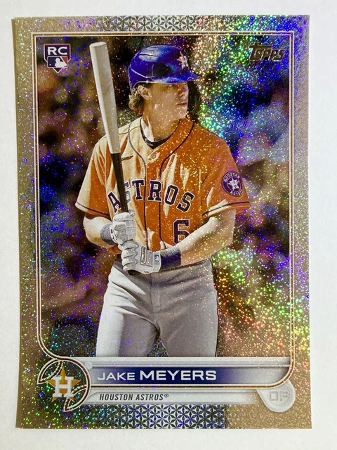 2022 Topps #295 JAKE MEYERS 1/1 Platinum Sparkle Foilboard Rookie Card RC Astros