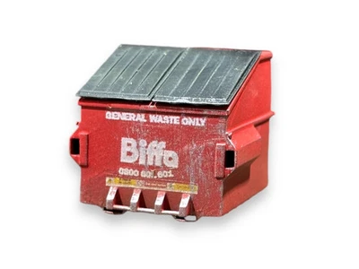 BUNTERS YARD OO Gauge 'Biffa' Front Loading Waste Bins - Custom - OO gauge
