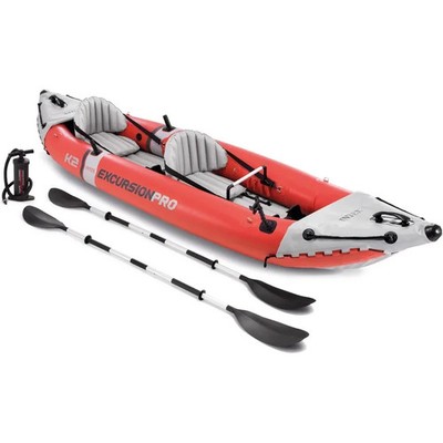 Intex 68309EP Excursion Pro K2 Inflatable Kayak Set:Includes Deluxe 86''.