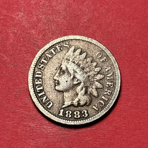(1) Beautiful Antique 1883 Indian Head Cent/Penny CHOICE F-FINE NICE DETAIL FILL