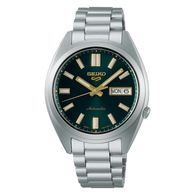 Seiko 5 Sports SRPL57K1 SNXS Series Green Sunray Dial Automatic 4R36 37mm Watch