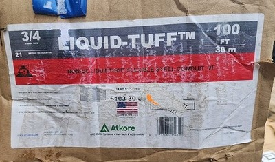  Atkore Liquid-Tuff 3/4'' x 100 FT Flexible Steel Conduit Liquidtight 6103-30-00