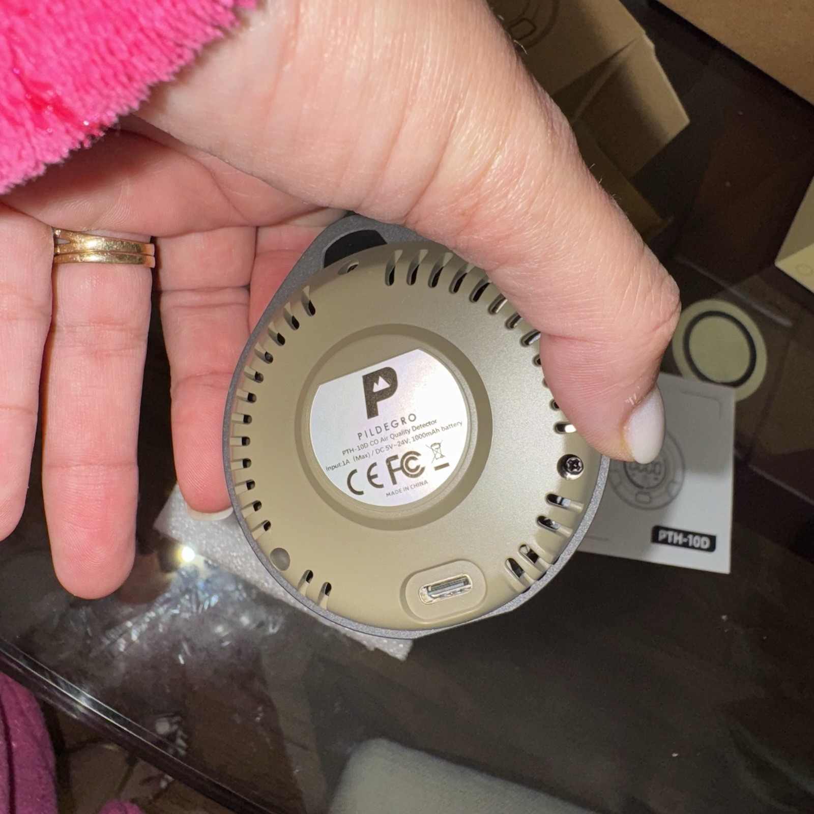 3-In-1 Portable Carbon Monoxide Detector, Professional Rechargeable Real-Time