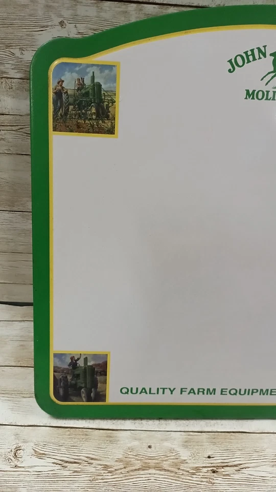 Vintage John Deere Dry Erase Memo Board Message Magnetic  - Image 2 of 4