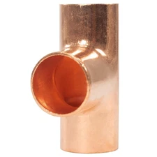 Appli Parts AP-T058 5/8 in Wrot Copper Tee CxCxC connections for refrigeration,
