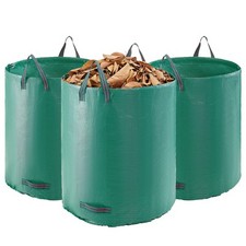 3-Pack 72 Gallon Reusable Yard Waste Bag Garden Leaf Trash Container Lawn Garden