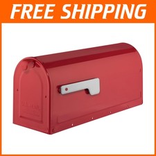 Sleek Post Mount Mailbox - Magnetic Closure