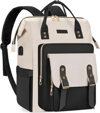 Travel Laptop Backpack for Women, 15.6" Work Bag with USB Port, Airline Approved