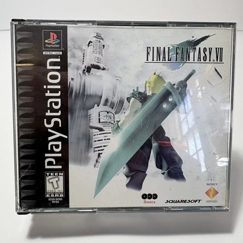 Final Fantasy VII 7 Playstation 1 PS1 Complete CIB Tested Clean Black Label